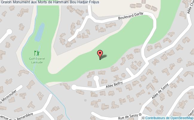 plan Monument Aux Morts De Hammam Bou Hadjar Fréjus Fréjus
