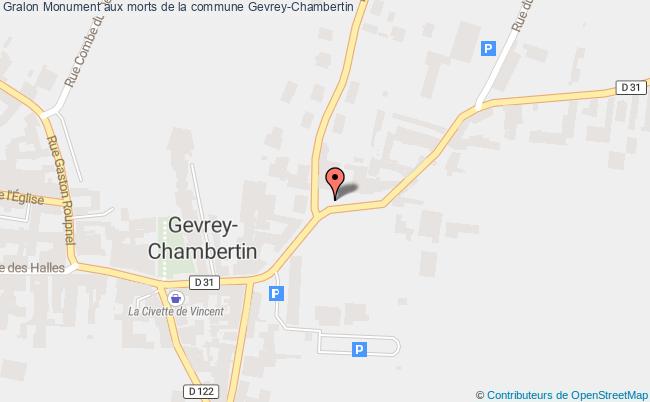 plan Monument Aux Morts De La Commune Gevrey-chambertin Gevrey-Chambertin