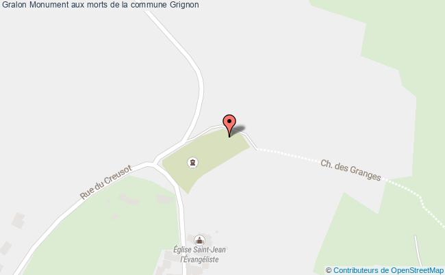 plan Monument Aux Morts De La Commune Grignon Grignon