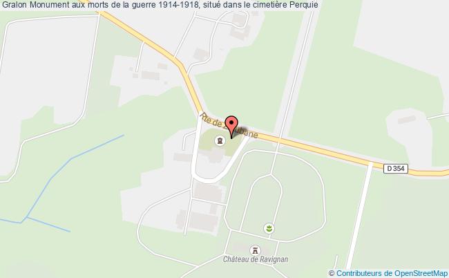 Monument aux morts de la guerre 1914-1918, situé dans le cimetière