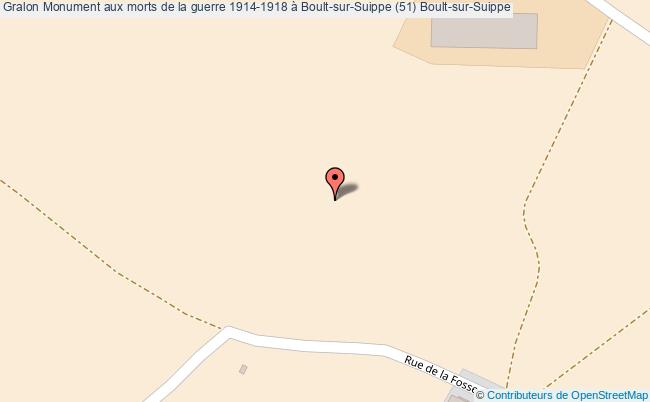 Monument aux morts de la guerre 1914-1918 à Boult-sur-Suippe (51)