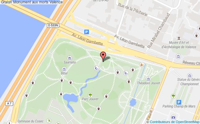 plan Monument Aux Morts Valence Valence