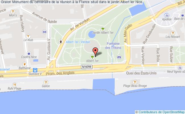 plan Monument Du Centenaire De La Réunion à La France Situé Dans Le Jardin Albert Ier Nice Nice