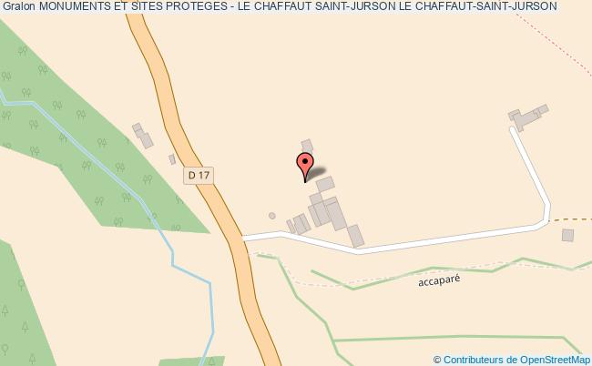 plan association Monuments Et Sites Proteges - Le Chaffaut Saint-jurson Le Chaffaut-saint-jurson LE CHAFFAUT-SAINT-JURSON