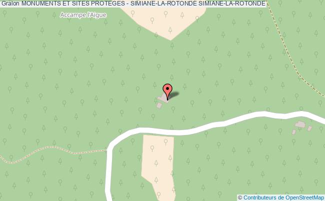 MONUMENTS ET SITES PROTEGES - SIMIANE-LA-ROTONDE