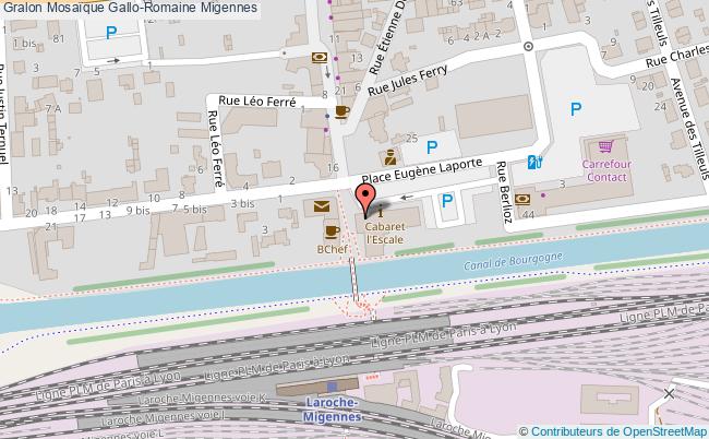 plan Mosaïque Gallo-romaine Migennes Migennes