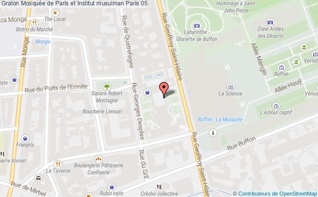 plan Mosquée De Paris Et Institut Musulman Paris 05 Paris 05