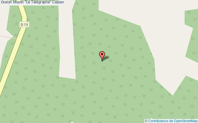 plan Moulin "le Télégraphe" Capian Capian
