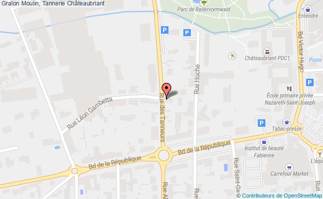 plan Moulin, Tannerie Châteaubriant Châteaubriant