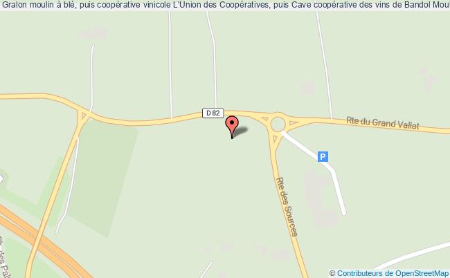 plan Moulin à Blé, Puis Coopérative Vinicole L'union Des Coopératives, Puis Cave Coopérative Des Vins De Bandol Moulin De La Roque La Cadière-d'azur La Cadière-d'Azur