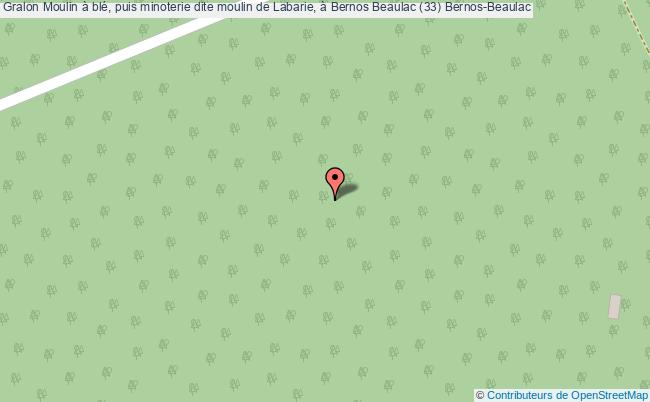 Moulin à blé, puis minoterie dite moulin de Labarie, à Bernos Beaulac (33)
