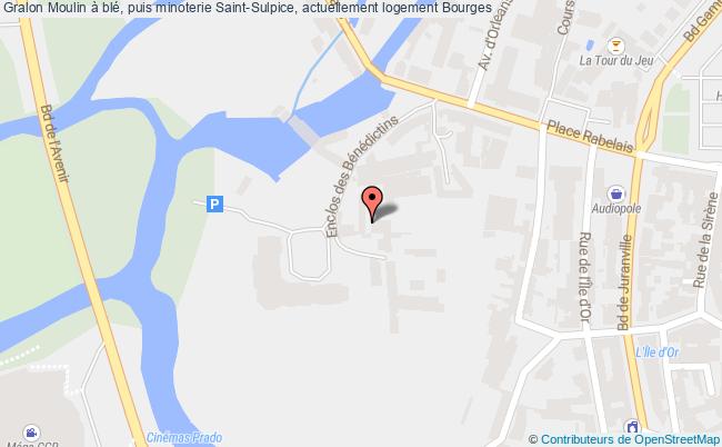 plan Moulin à Blé, Puis Minoterie Saint-sulpice, Actuellement Logement Bourges Bourges