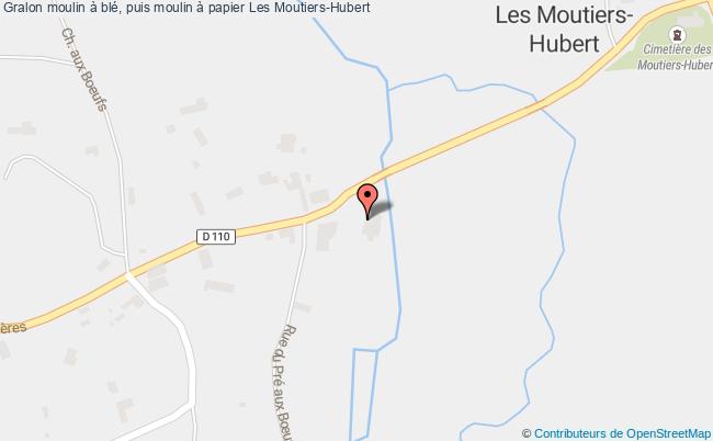 plan Moulin à Blé, Puis Moulin à Papier Les Moutiers-hubert Les Moutiers-Hubert