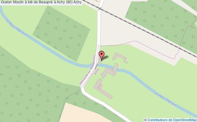 plan Moulin à Blé De Beaupré à Achy (60) Achy Achy