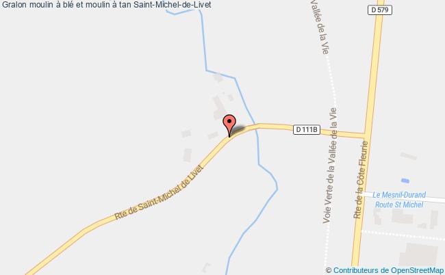 plan Moulin à Blé Et Moulin à Tan Saint-michel-de-livet Saint-Michel-de-Livet