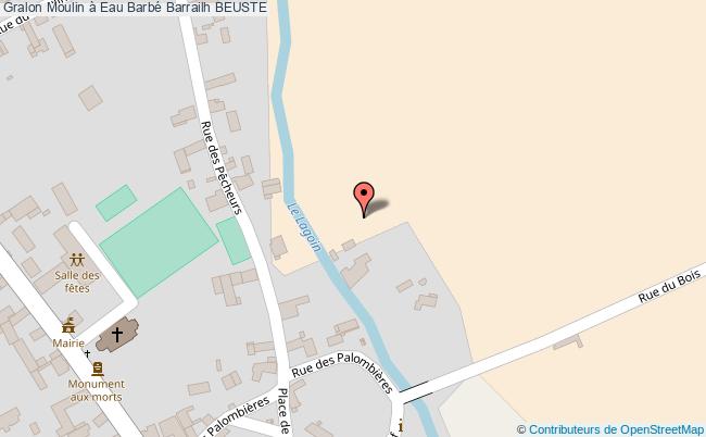 plan Moulin à Eau Barbé Barrailh Beuste BEUSTE