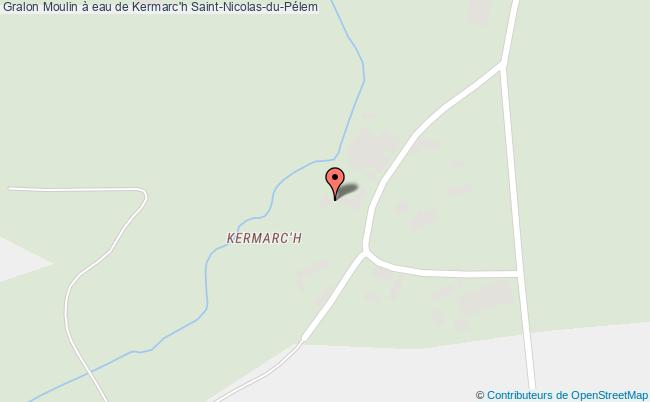 plan Moulin à Eau De Kermarc'h Saint-nicolas-du-pélem Saint-Nicolas-du-Pélem