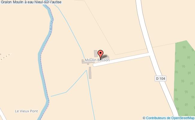 plan Moulin à Eau Nieul-sur-l'autise Nieul-sur-l'autise