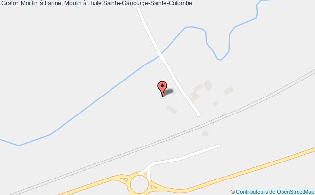 plan Moulin à Farine, Moulin à Huile Sainte-gauburge-sainte-colombe Sainte-Gauburge-Sainte-Colombe
