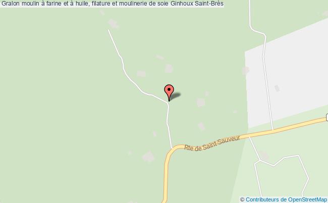 plan Moulin à Farine Et à Huile, Filature Et Moulinerie De Soie Ginhoux Saint-brès Saint-Brès
