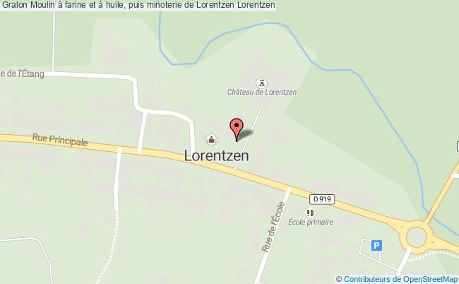 plan Moulin à Farine Et à Huile, Puis Minoterie De Lorentzen Lorentzen Lorentzen