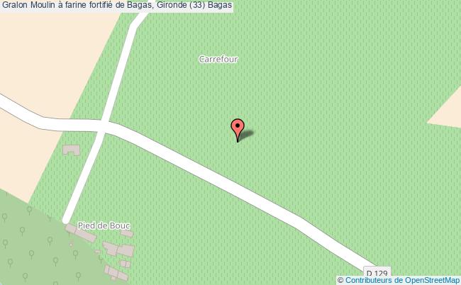 plan Moulin à Farine Fortifié De Bagas, Gironde (33) Bagas Bagas
