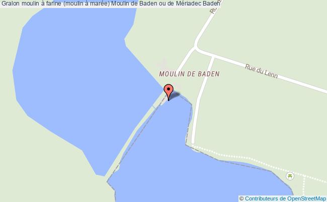 plan Moulin à Farine (moulin à Marée) Moulin De Baden Ou De Mériadec Baden Baden