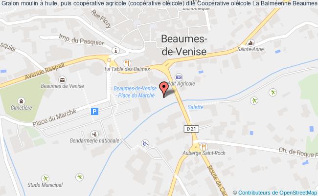 plan Moulin à Huile, Puis Coopérative Agricole (coopérative Oléicole) Dite Coopérative Oléicole La Balméenne Beaumes-de-venise Beaumes-de-Venise