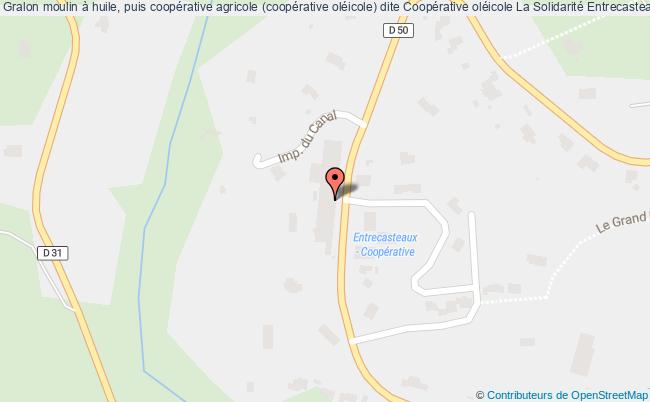 plan Moulin à Huile, Puis Coopérative Agricole (coopérative Oléicole) Dite Coopérative Oléicole La Solidarité Entrecasteaux Entrecasteaux