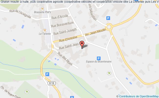 plan Moulin à Huile, Puis Coopérative Agricole (coopérative Oléicole) Et Coopérative Vinicole Dite La Défense Puis Les Vignerons De Cotignac Cotignac Cotignac