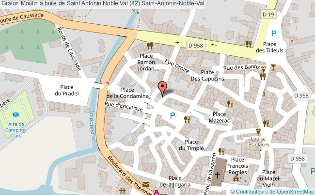 plan Moulin à Huile De Saint Antonin Noble Val (82) Saint-antonin-noble-val Saint-Antonin-Noble-Val