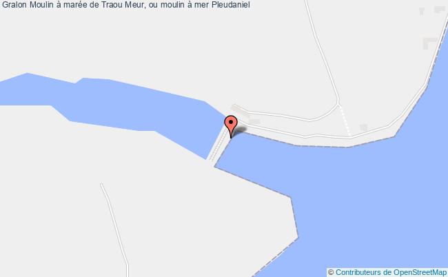 plan Moulin à Marée De Traou Meur, Ou Moulin à Mer Pleudaniel Pleudaniel