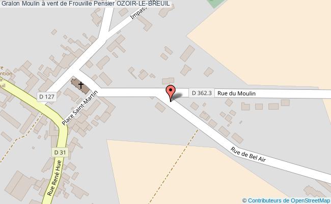 plan Moulin à Vent De Frouville Pensier Ozoir-le-breuil OZOIR-LE-BREUIL