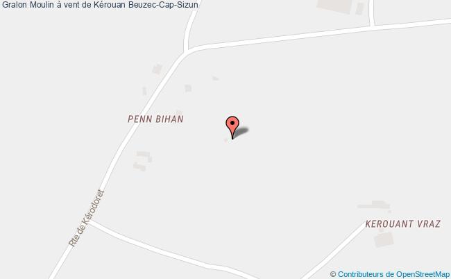 plan Moulin à Vent De Kérouan Beuzec-cap-sizun Beuzec-Cap-Sizun