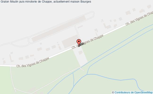 plan Moulin Puis Minoterie De Chappe, Actuellement Maison Bourges Bourges