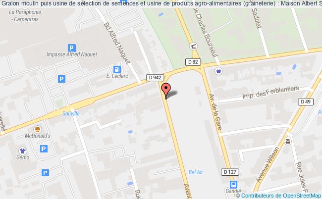 plan Moulin Puis Usine De Sélection De Semences Et Usine De Produits Agro-alimentaires (graineterie) : Maison Albert Simon Dite Le Moulin, Graineterie Aimé Roux Dite Usine De Souville, Etablissements Aimé  Carpentras Carpentras