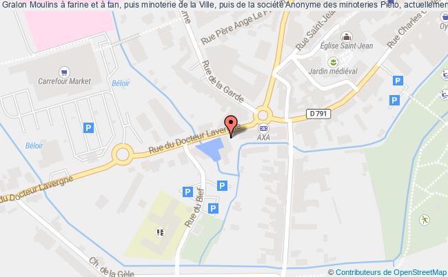 plan Moulins à Farine Et à Tan, Puis Minoterie De La Ville, Puis De La Société Anonyme Des Minoteries Piéto, Actuellement Immeuble à Logements Lamballe Lamballe