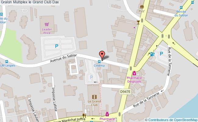 plan Multiplex Le Grand Club Dax Dax