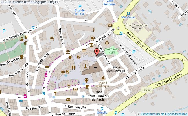 plan Musée Archéologique  Fréjus Fréjus