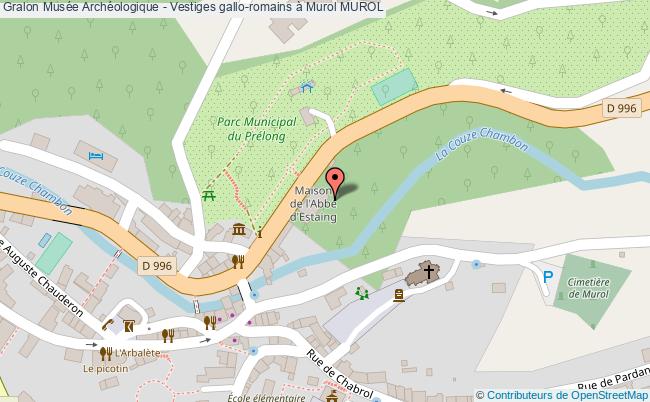 plan Musée Archéologique - Vestiges Gallo-romains à Murol Murol MUROL