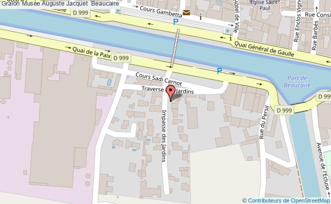 plan Musée Auguste Jacquet  Beaucaire Beaucaire