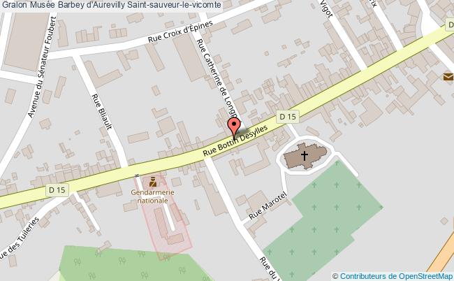 plan Musée Barbey D'aurevilly Saint-sauveur-le-vicomte Saint-sauveur-le-vicomte