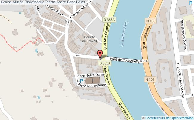 plan Musée Bibliothèque Pierre-andré Benoit Alès Alès