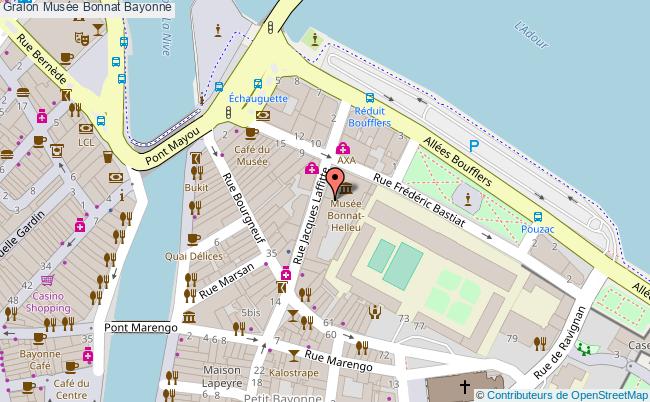 plan Musée Bonnat Bayonne Bayonne