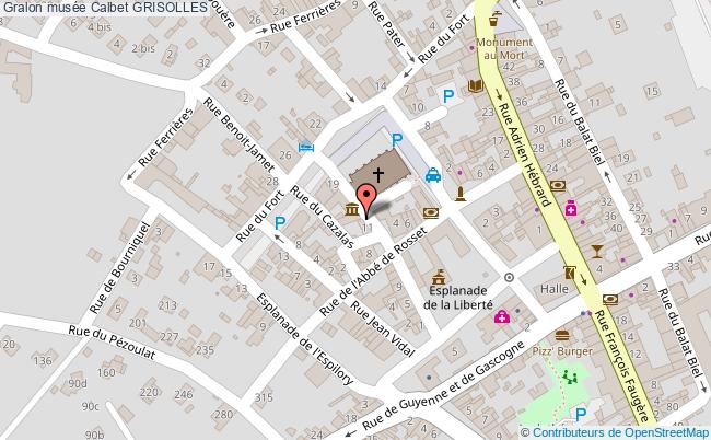 plan Musée Calbet Grisolles GRISOLLES