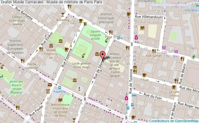 plan Musée Carnavalet - Musée De L'histoire De Paris Paris Paris