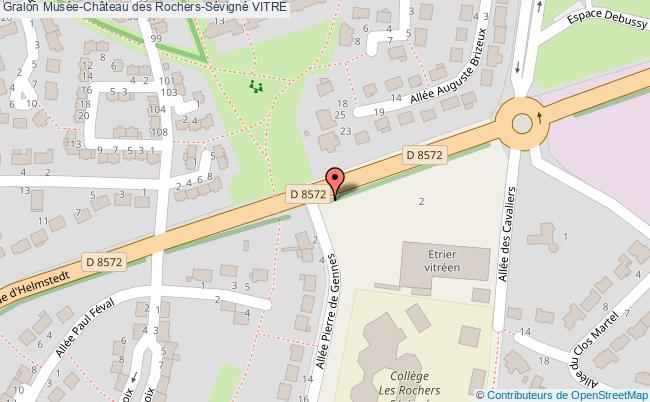 plan Musée-château Des Rochers-sévigné Vitre VITRE