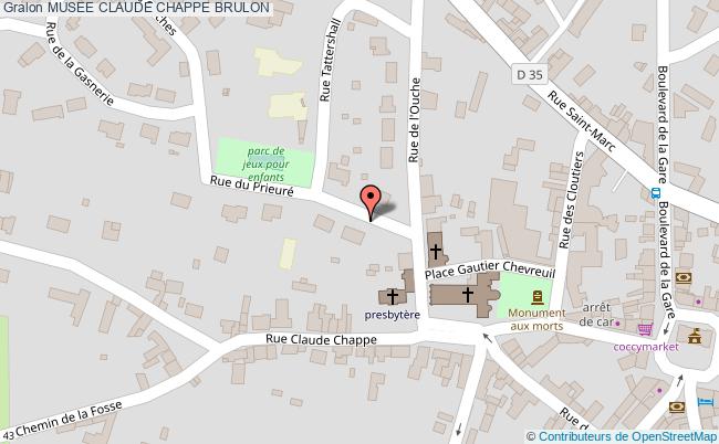 plan Musee Claude Chappe Brulon BRULON