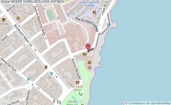 plan Musee D'archeologie Antibes ANTIBES