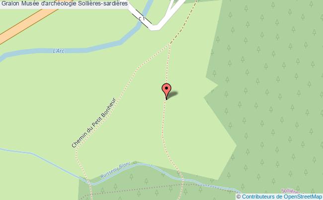 plan Musée D'archéologie Sollières-sardières Sollières-sardières